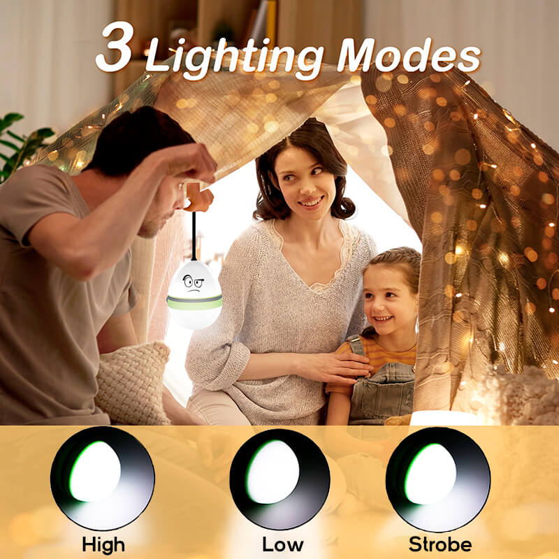 150 Lumens LED Battery children's camping lantern 3 Pack - Hokolite