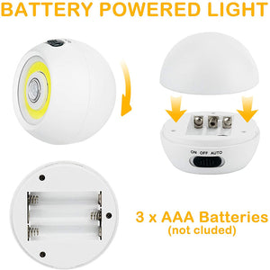 Hokolite battery-powered light needs 3 x AAA batteries