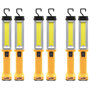 Hokolite 1200 Lumens Rechargeable Work Light with Hanging Hook 6 pack